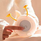 Нічник силіконовий Качка з квіточкою, від USB, Теплий білий / Нічник на акумуляторі / Світильник силіконовий, фото 4