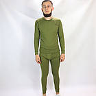 Чоловіча термобілизна на флісі, Розміри 46, Олива/Тремодіжа/Флісова термобілизна зимова, фото 2