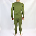 Чоловіча термобілизна на флісі, Розміри 46, Олива/Тремодіжа/Флісова термобілизна зимова, фото 4