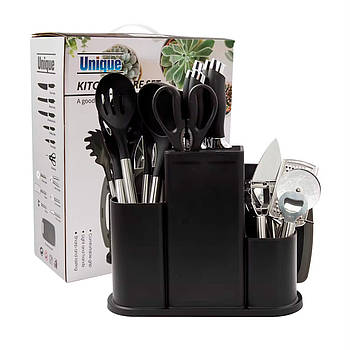 Набір кухонного приладдя (20 предметів), Чорний / Кухонний набір / Приладдя для кухні