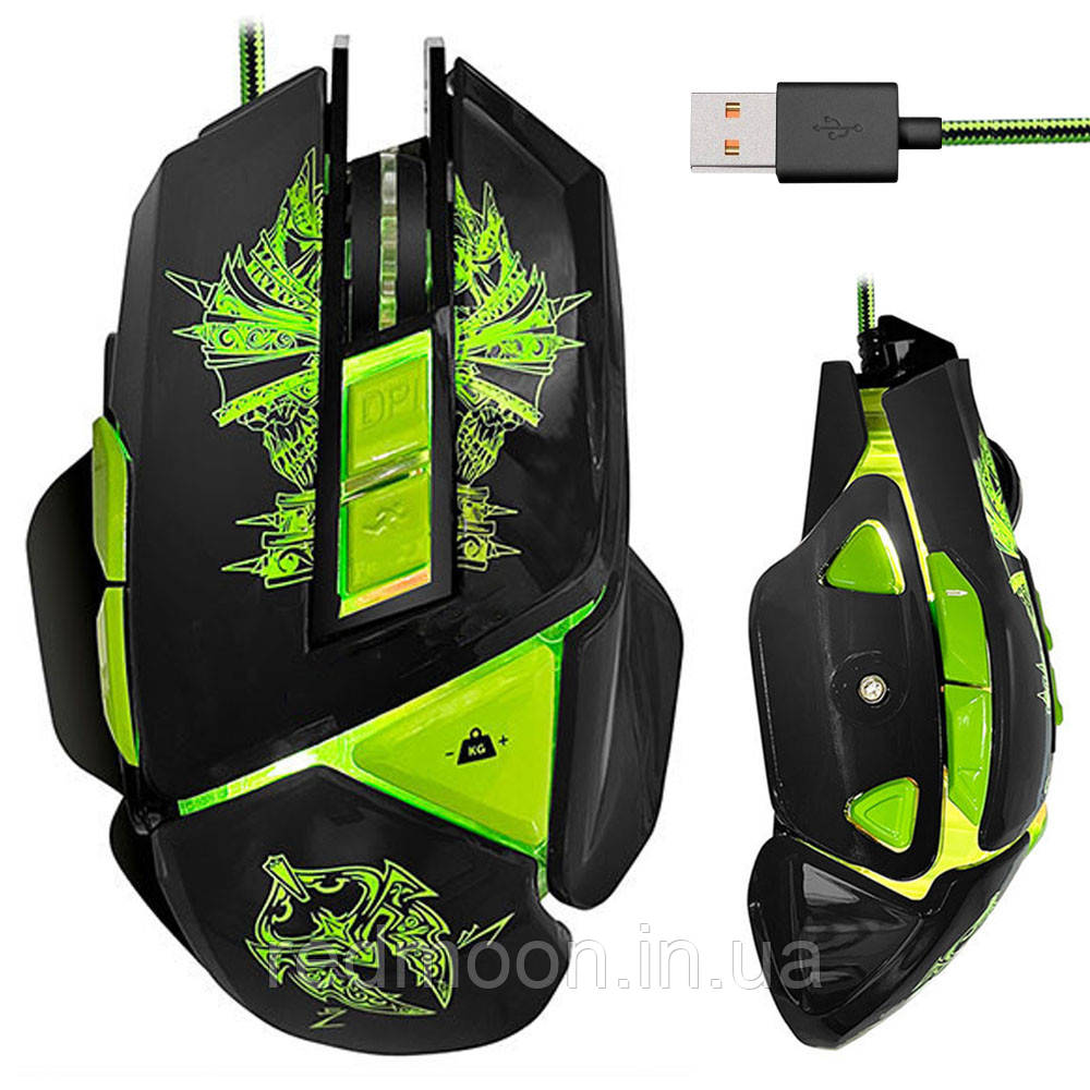 Провідна мишка ігрова RGB, 7200dpi, з USB, Pgs 302 / Комп'ютерна мишка / Геймерська миша для ПК