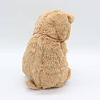 М'яка іграшка нічник із функцією дихання від батарейок, "Видра" 33,5 см, Коричневий/Нічник для дітей/Нічник, фото 6