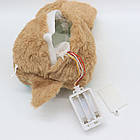 М'яка іграшка нічник із функцією дихання від батарейок, "Видра" 33,5 см, Коричневий/Нічник для дітей/Нічник, фото 8