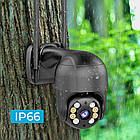Вулична WIFI камера 4Mp, A8 + Подарунок Вуличний ліхтар BL BK120-6COB / Камера спостереження з датчиком руху, фото 7
