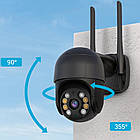 Вулична WIFI камера 4Mp, A8 + Подарунок Вуличний ліхтар BL BK120-6COB / Камера спостереження з датчиком руху, фото 8