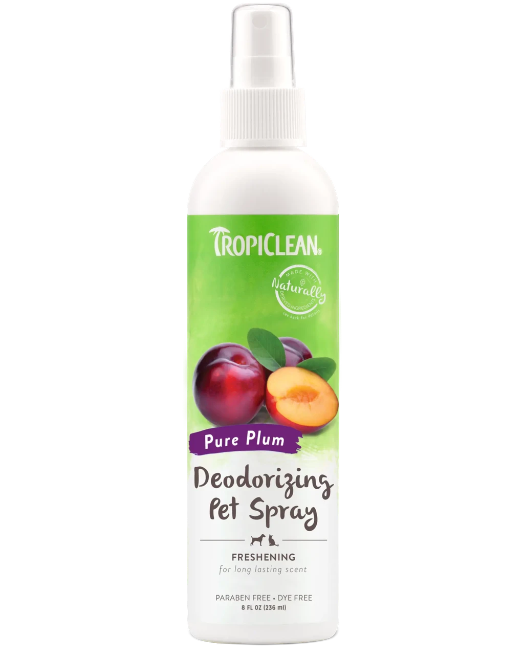 Парфуми для собак і котів Тропіклін TropiClean "Слива" дезодоруючий спрей 236 мл
