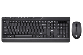 Комплект (клавіатура, миша) бездротовий 2E MK410 Black (2E-MK410MWB)