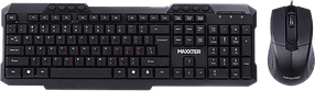 Комплект (клавіатура, миша) Maxxter KMS-CM-02-UA Black