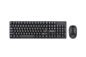Комплект (клавіатура, миша) бездротовий REAL-EL Kit 551W Black