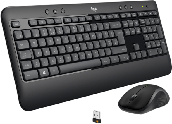 Комплект (клавіатура, миша) бездротовий Logitech MK540 Black (920-008685), фото 1