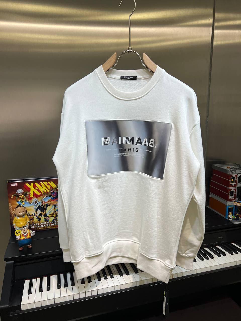 Чоловіча кофта світшот Balmain CK8535 біла