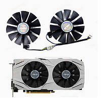 Вентиляторы кулеры PLD09210S12HH ASUS DUAL Fan RX470 480 570 gtx 1060 1070 1050