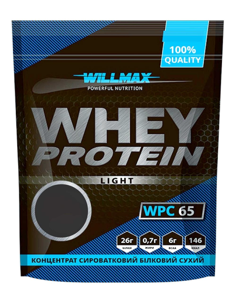 Сироватковий Протеїн Willmax Whey Protein Light 65% 1 кг смак