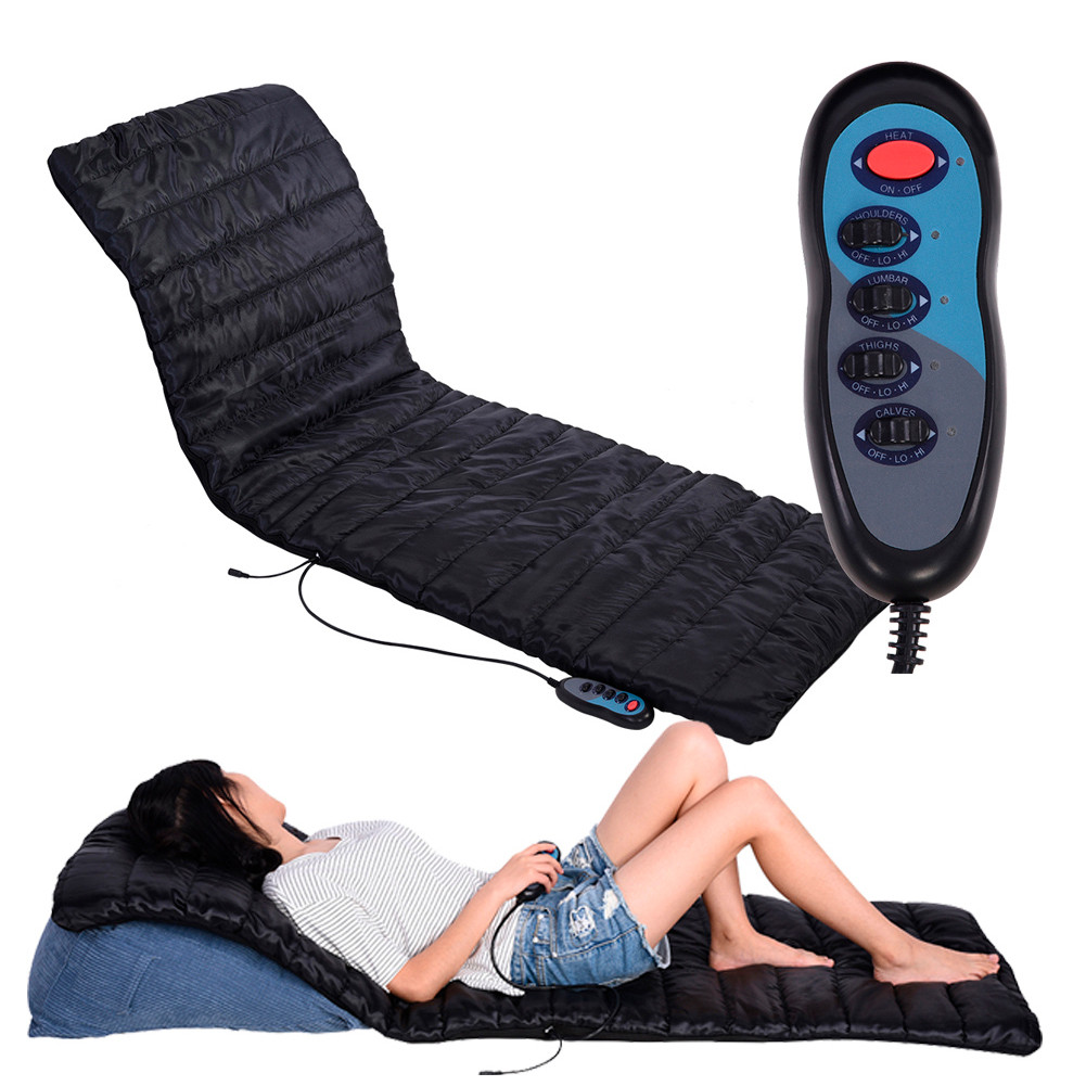Масажний електронний матрац з підігрівом, від мережі, MASSAGE MAT / Вібромасажер з пультом управління, фото 1