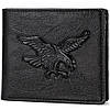 Гаманець чоловічий 3D орел, 11,5х9,3х1,5см Чорний / Гаманець портмоне зі штучної шкіри / Чоловічий гаманець, фото 3