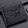Гаманець чоловічий 3D орел, 11,5х9,3х1,5см Чорний / Гаманець портмоне зі штучної шкіри / Чоловічий гаманець, фото 6