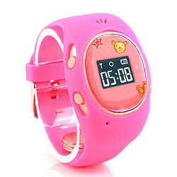 Смарт годинник з GPS-трекером і сім-картою, G65, Рожевий / Дитячий смарт годинник / Розумний смарт годинник для дітей
