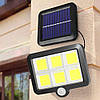 Набір із 2 Вуличних ліхтарів на сонячній батареї + пульт, BK-128-6COB / Ліхтар на стовп, фото 6
