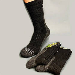 Зимові термошкарпетки Розмір 41-45 Чорні / Шкарпетки зимові чоловічі / Трекінгові шкарпетки