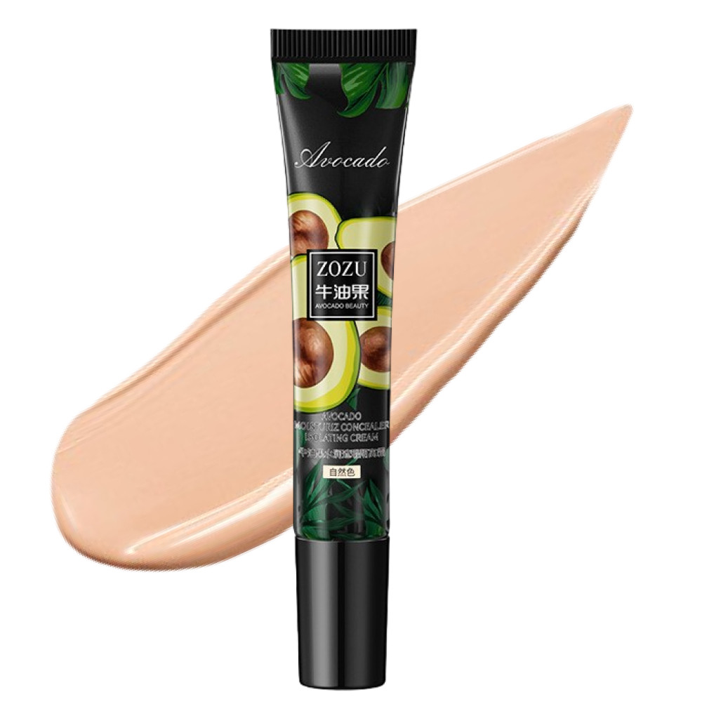 Консилер для обличчя з екстрактом авокадо 30г, Zozu, Natural Color / Зволожуючий крем-консилер