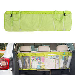 Органайзер для автомобіля 105х30 см, Салатовий / Органайзер на спинку сидіння авто