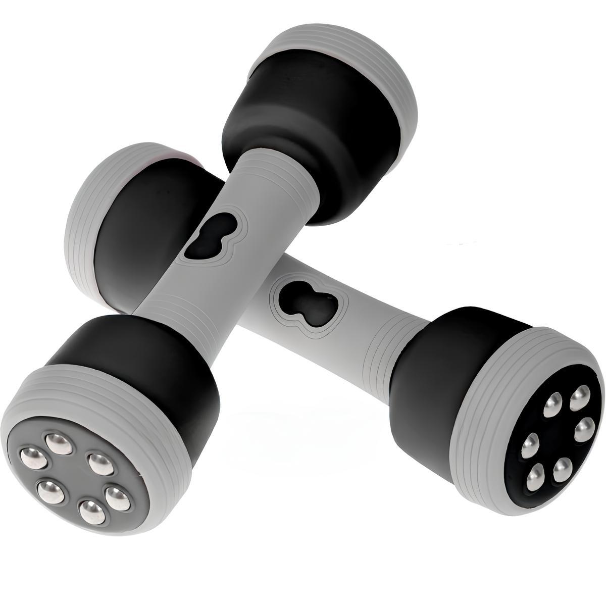 Набір гантель зі змінною вагою та масажером (2шт), Multifuntional Massage Dumbbells / Гантелі-масажер