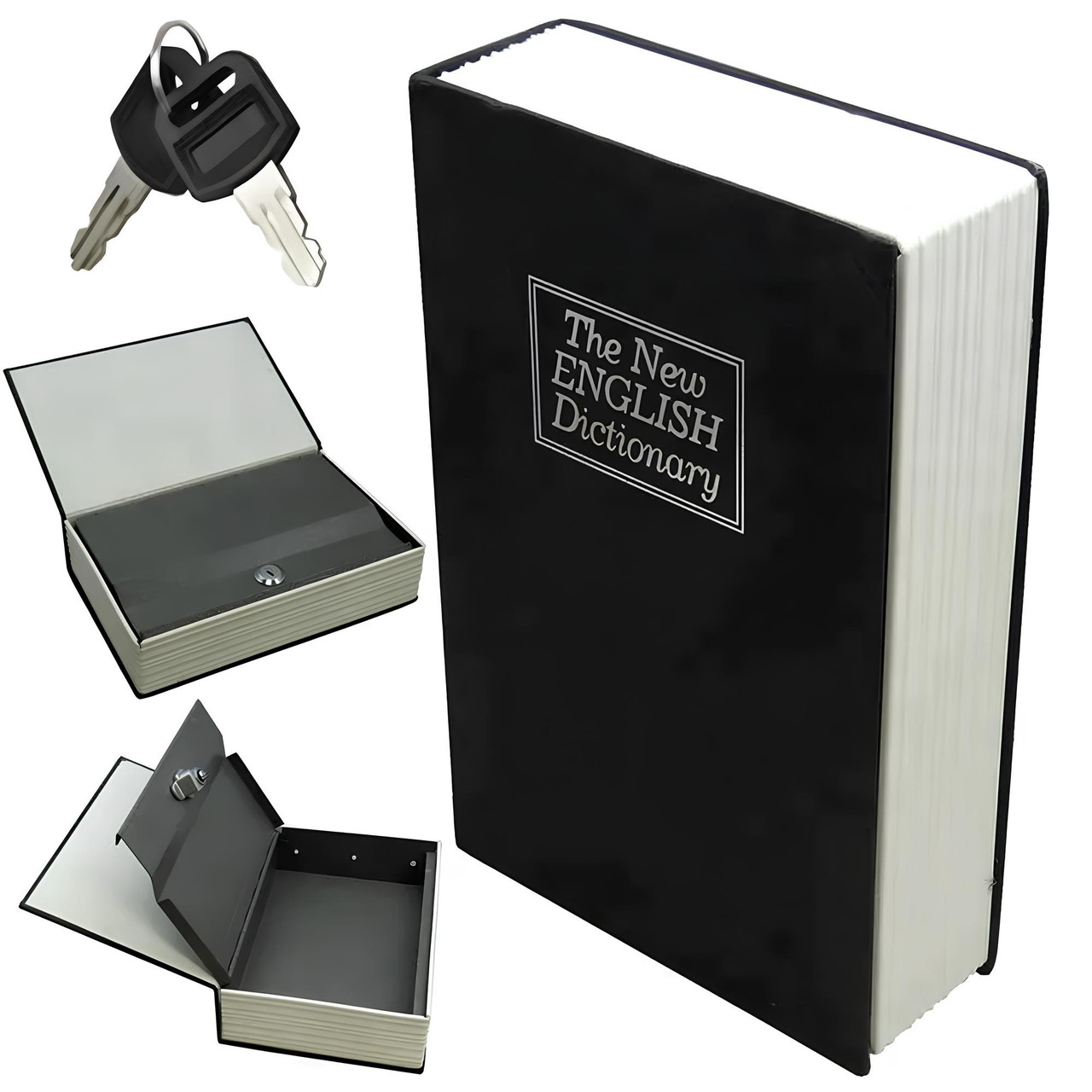 Книга-сейф із замком 2 ключі (18х11,5х5,5см) Book Safe / Кешбокс для грошей / Книжка сейф / Книга-тайник