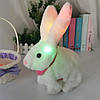 Інтерактивна іграшка кролик зі звуковими та світними ефектами Pitter patter pets, Білий / М'яка іграшка, фото 5