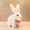 Інтерактивна іграшка кролик зі звуковими та світними ефектами Pitter patter pets, Білий / М'яка іграшка, фото 9