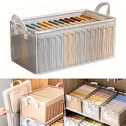 Органайзер для одягу прозорий (47×28×20см), XL-979 / Коробка для зберігання речей / Коробка-органайзер