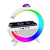 Настільна RGB лампа з колонкою, дискошаром та бездротовою зарядкою, BT 3402 / Розумна лампа нічник / Смарт лампа, фото 4