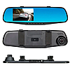 Відеореєстратор дзеркало з камерою заднього виду 1433, монітор 4,3" / Дзеркало реєстратор у машину 2 камери, фото 3