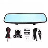 Відеореєстратор дзеркало з камерою заднього виду 1433, монітор 4,3" / Дзеркало реєстратор у машину 2 камери, фото 9