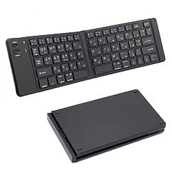 Бездротова Bluetooth міні клавіатура, Чорна / Клавіатура для планшета / Бездротова клавіатура для телефону