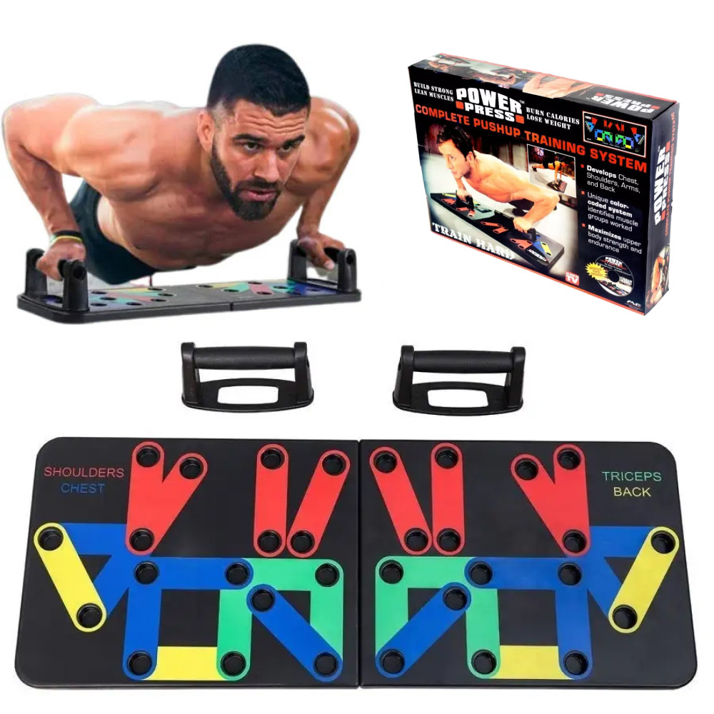 Дошка для віджимань з кольоровою розміткою Push up device / Упори для віджимань / Платформа для віджимань