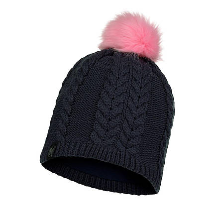 Шапка дитяча (8-12) Buff Knitted & Fleece Hat Nina, Night Blue (BU 123544.779.10.00), фото 1