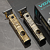Професійний тример для стрижки волосся + 3 насадки, VGR V-097, Золотий / Чоловіча машинка для стрижки, фото 3