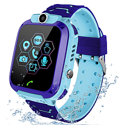 Дитячий смарт годинник з MicroSIM та 2G, XO H100 2G, Синій / Розумний годинник для дітей / Смарт годинник дитячий