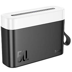 Повербанк 50000mAh зі швидкою зарядкою та ліхтариком, 2хUSB, 2xType-C, J94A / Павербанк для телефону / Power bank