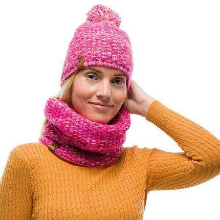 Шарф-труба Buff Knitted & Fleece Neckwarmer Grete, Pink (BU 123519.538.10.00), фото 3