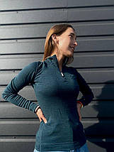 Термофутболка жіноча Smartwool NTS Mid 250 Zip T Lochness Heather, р.XS (SW SS221.961-XS), фото 4