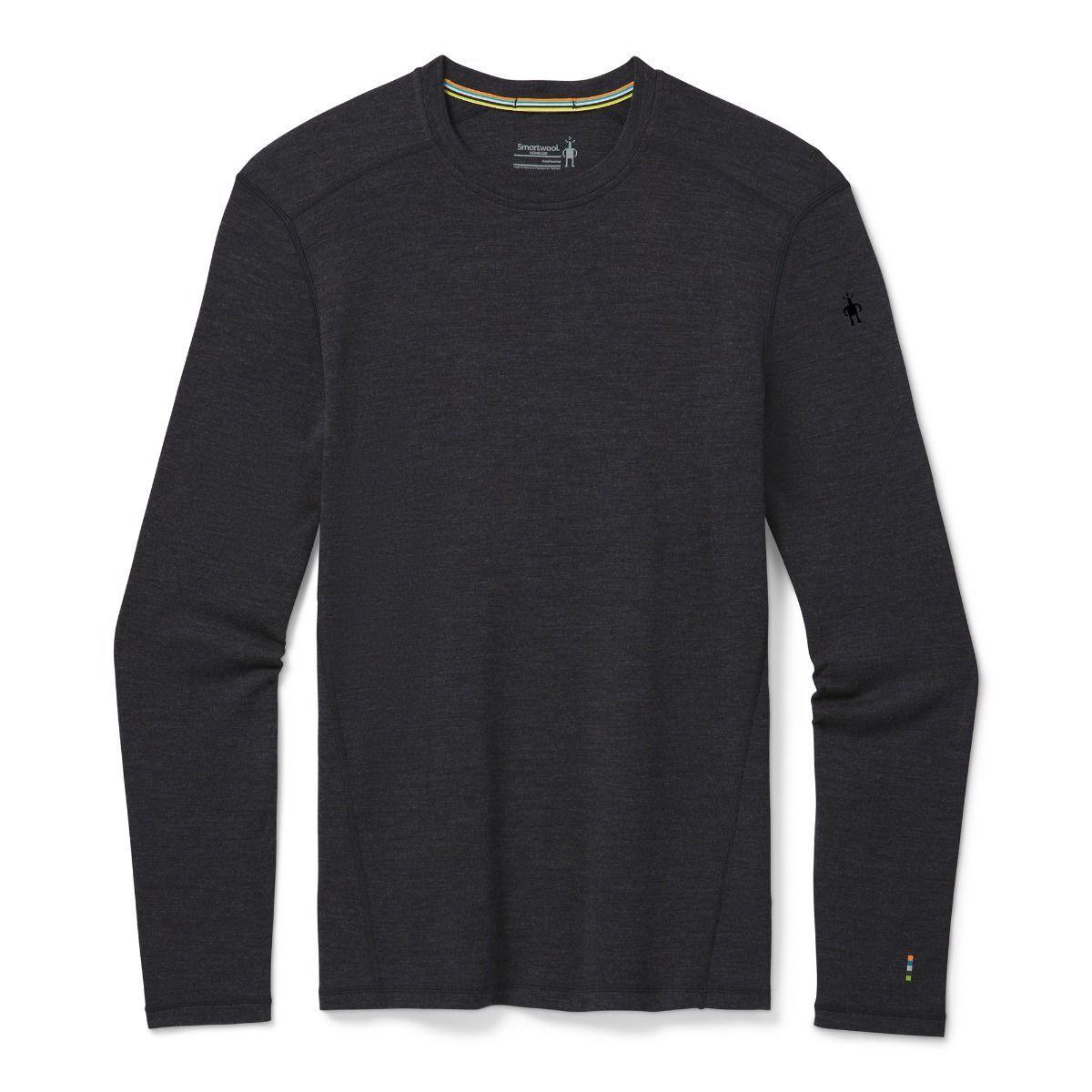 Кофта чоловіча Smartwool Men's Merino 250 Baselayer Crew Boxed, Charcoal Heather, M (SW SW016350.010-M)