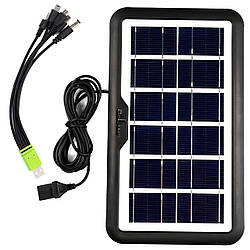 Портативна сонячна панель 6V, 3,8W (260х160мм) IP65, CL-638WP / Сонячна батарея для зарядки телефону