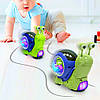 Музична іграшка зі світловими ефектами, Равлик Турбо, Зелена / Дитяча іграшка / Іграшка для дітей, фото 2
