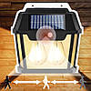 Настінний ліхтар на сонячній батареї HW-999-2 / Світильник з датчиком руху / Ліхтар акумуляторний, фото 4