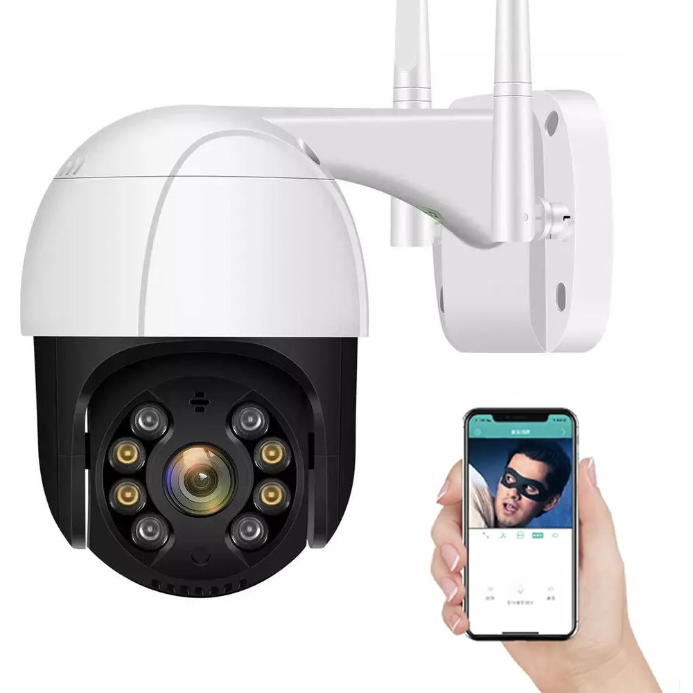 Вулична камера відеоспостереження 4mp, Cаmera Cad N3 / Поворотна камера спостереження / Вайфай камера, фото 1