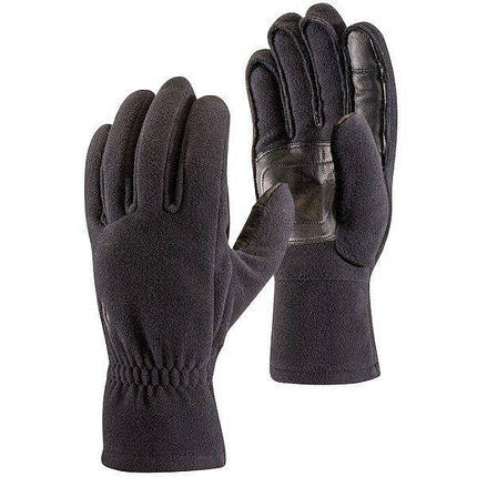 Рукавички чоловічі Black Diamond MidWeight Windbloc Fleece Gloves, Black, р. M (BD 801039.BLAK-M), фото 1