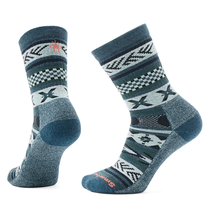 Шкарпетки чоловічі Smartwool Everyday Cabin Games Crew, Twilight Blue, S (SW SW002511.G74-S), фото 1