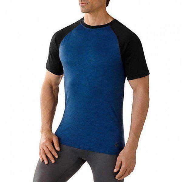Футболка чоловіча Smartwool NTS Micro 150 Combo Tee Bright Blue, р. XL (SW SN703.378-XL)