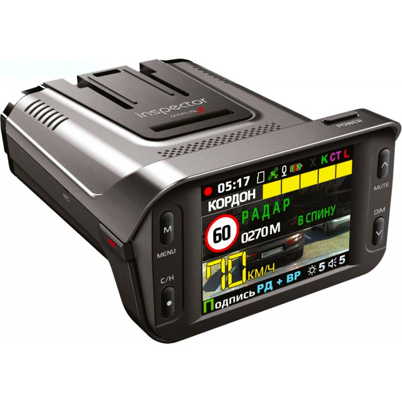 Відеореєстратор з радар-детектором Inspector Marlin S Full HD 1080p